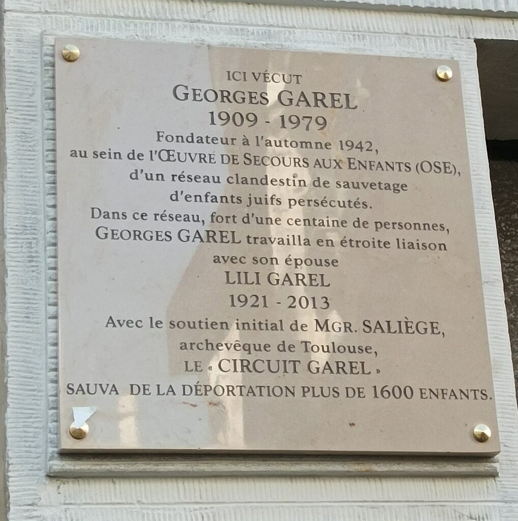 GAREL Georges plaque de rue