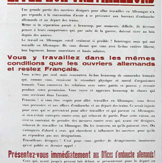 B AFFICHE30  2e Partie L'OCCUPATION RECRUTEMENT POUR LE TRAVAIL EN ALLEMAGNE.tif