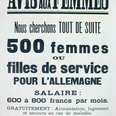 B AFFICHE14  2e Partie L'OCCUPATION RECRUTEMENT POUR LE TRAVAIL EN ALLEMAGNE.tif